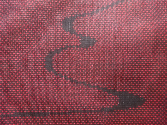 アンティーク　霞模様織り出し本場泥大島紬着物（5マルキ）